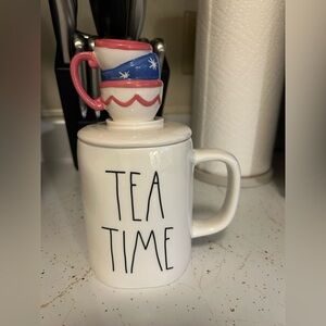 Rae Dunn White Tea Time Mug Alice in Wonderland ✨